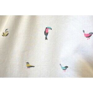 Hurley Men Toucan Button Up Shirt M White Cotton Preppy Streetwear Skate Surfer